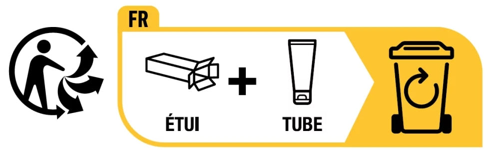 Fluid ES006 96 x Aufkleber Etiketten Label Frankreich Symbol Triman + Box + Tube