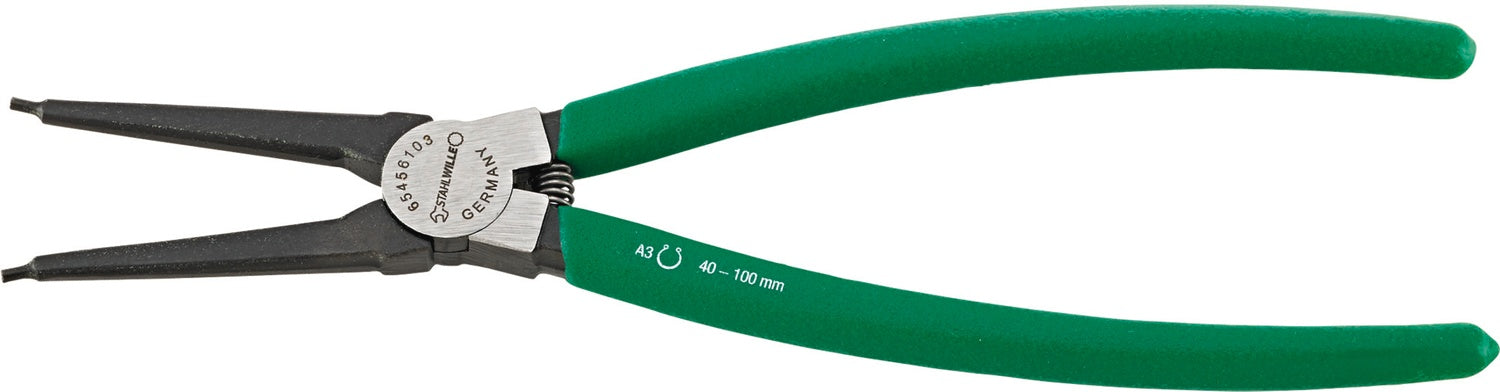 STAHLWILLE 6545 Sicherungsringzange für Außenringe gerade Länge 180mm - 65456102