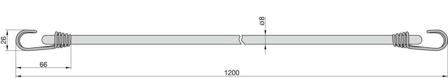 BASI 0004-0304 GSS 304 Gummispannseile 2 Spanngurte Blau Spanngummi