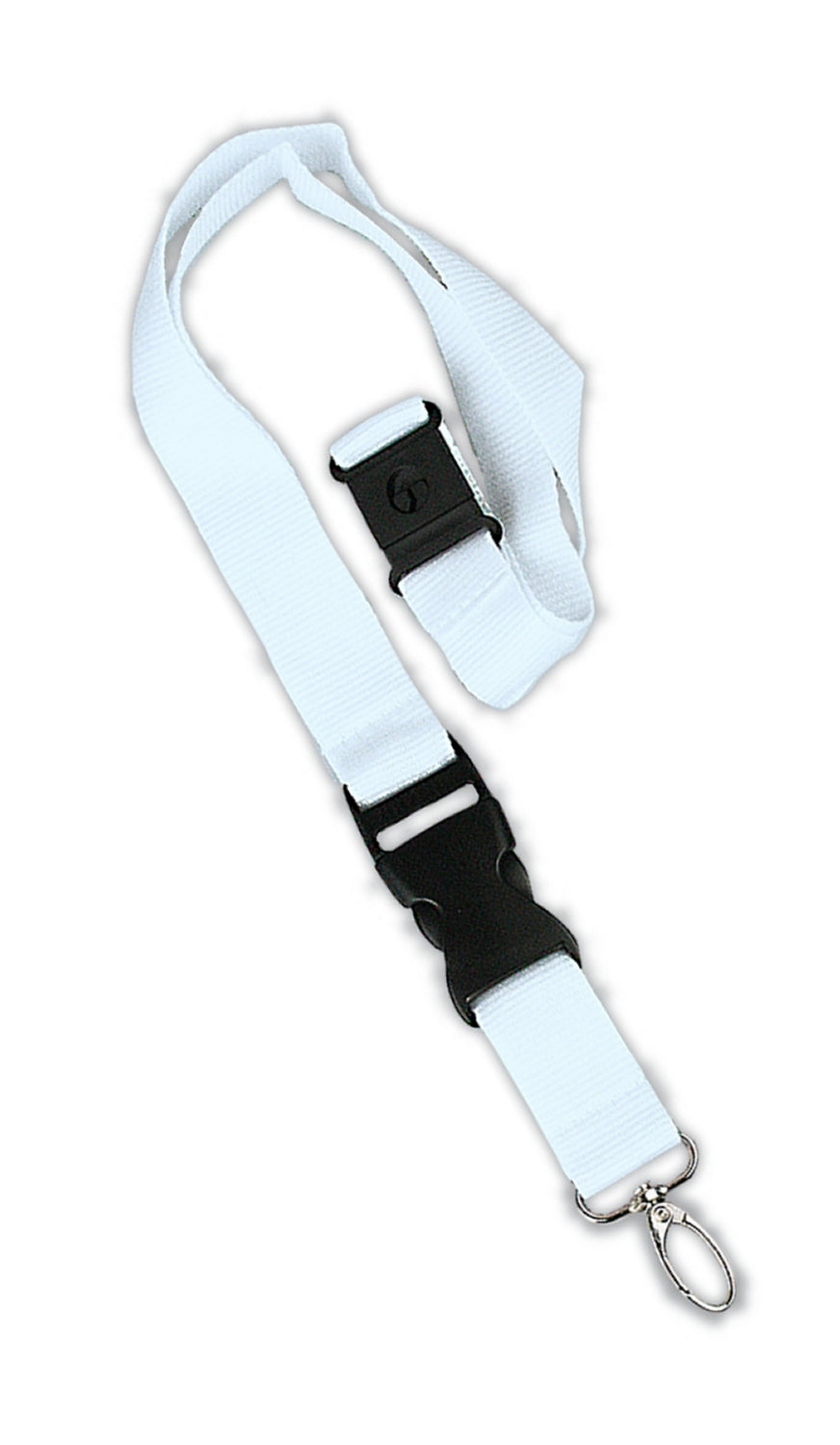 BASI 0006-0631-1000 Schlüsselband Weiss Schlüsselanhänger Safety-Clip