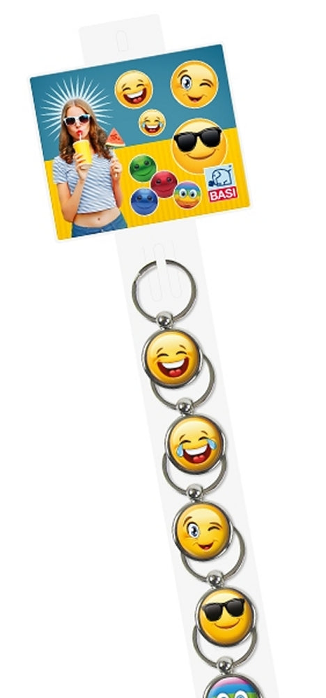 BASI 0006-9004 Clipstrip Set :-) Emojis Smileys Hängeleiste mit Topschild