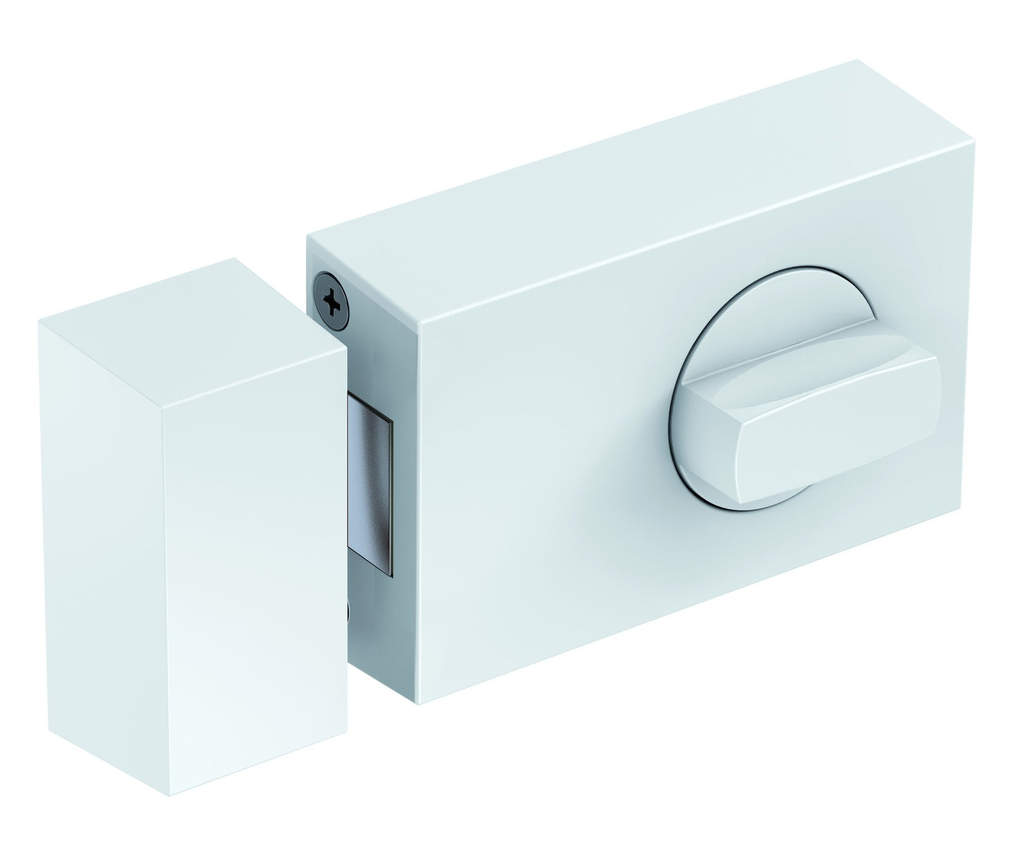 BASI KS 500-60 Weiß Türzusatzschloss Eckig Dornmaß 60mm