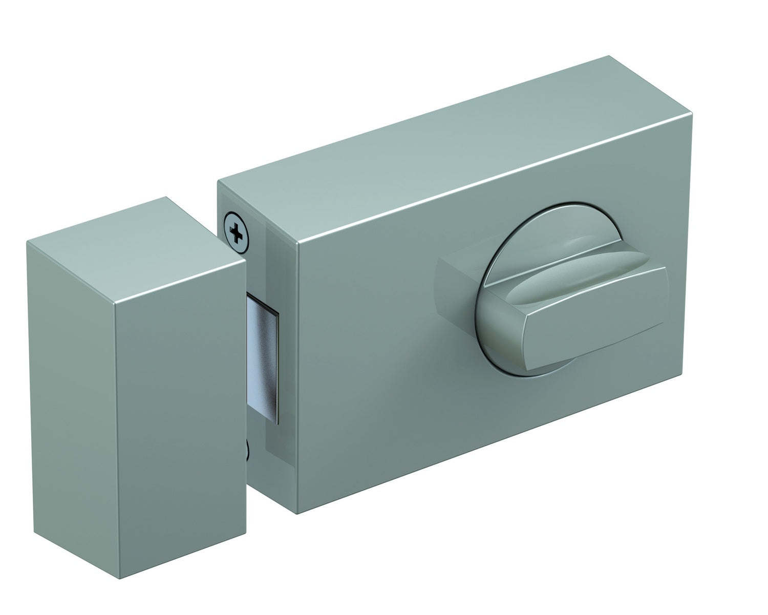 BASI KS 500-60 Silber Türzusatzschloss Eckig Dornmaß 60mm