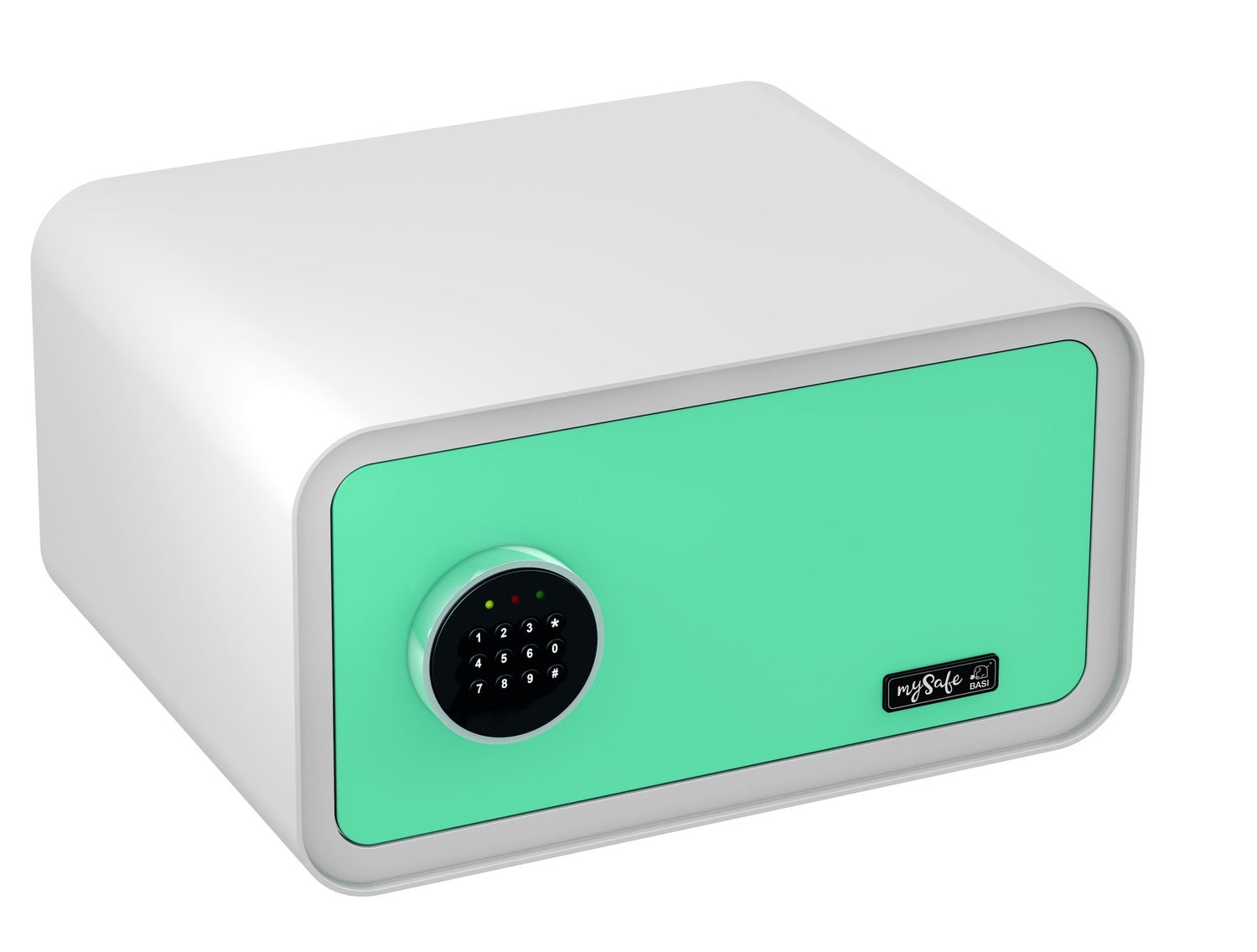 BASI mySafe 430-Code Blau-Weiß Elektronik Möbel Tresor