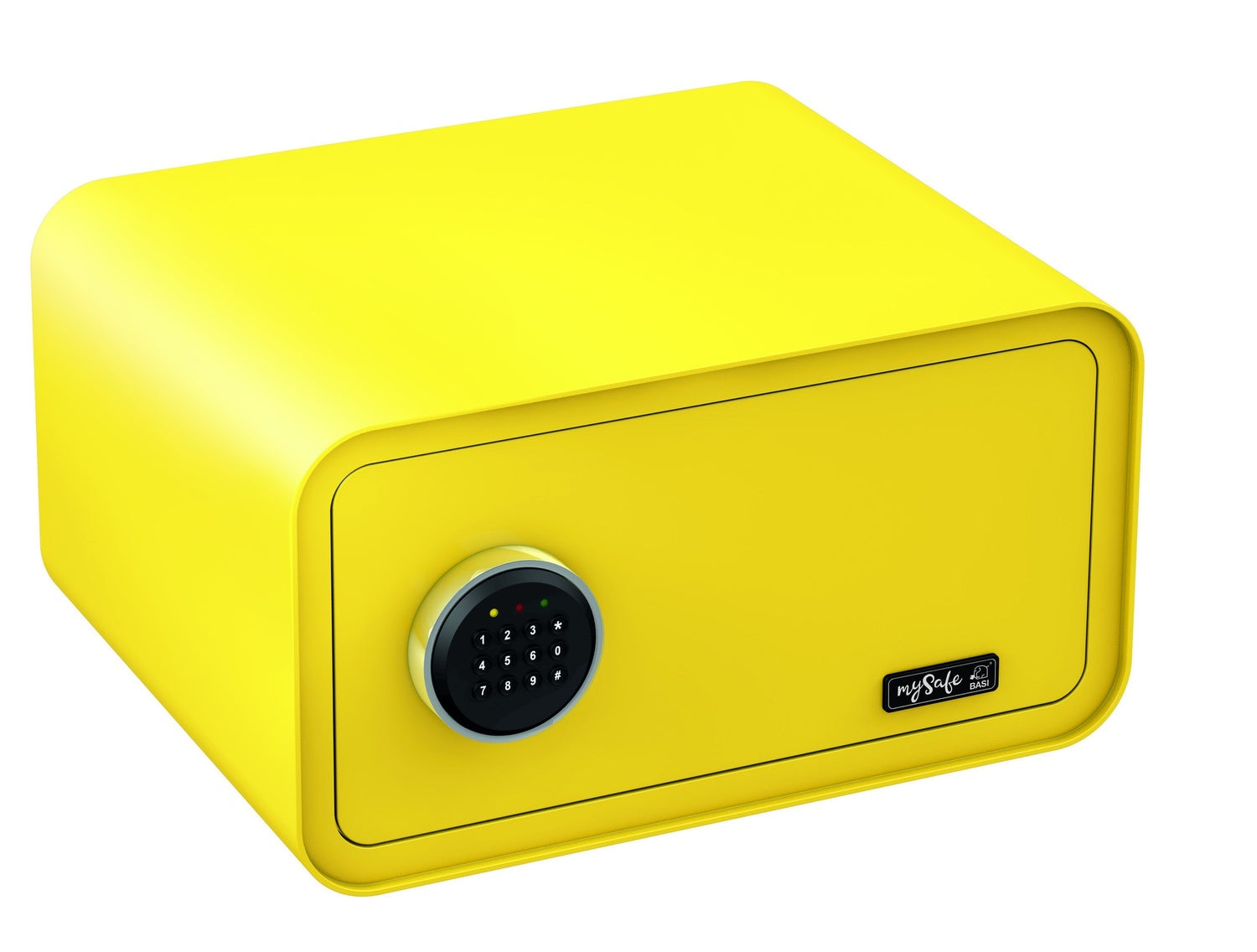 BASI mySafe 430-Code Zitronengelb Elektronik Möbel Tresor