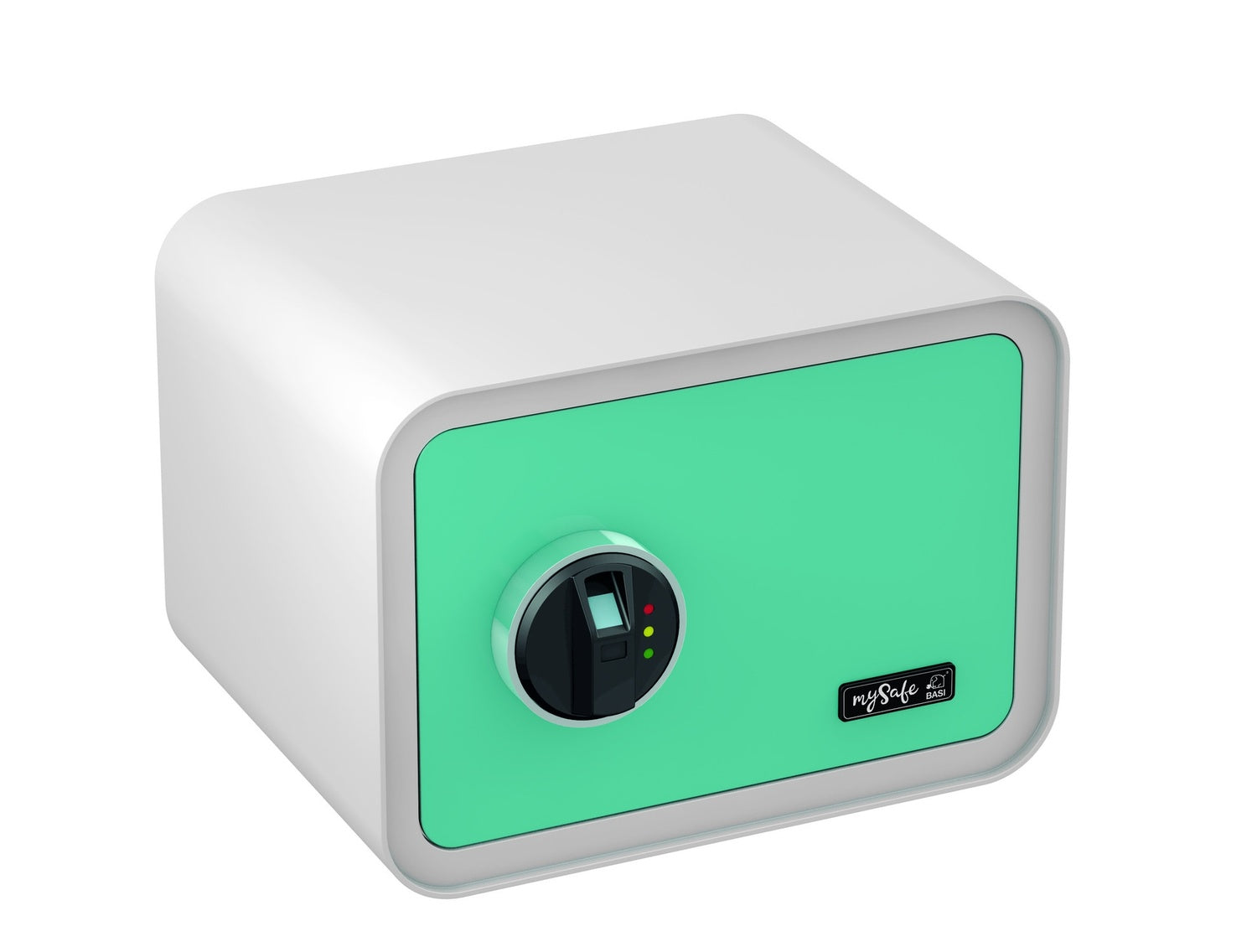 BASI mySafe 350-Fingerprint Blau-Weiß Elektronik Möbel Tresor