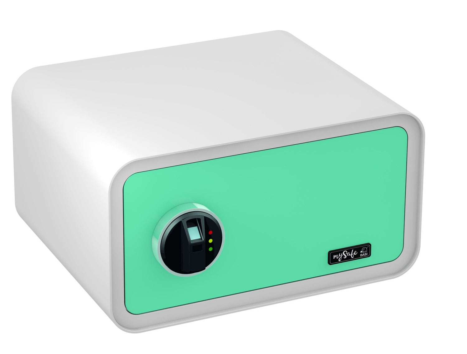 BASI mySafe 430-Fingerprint Blau-Weiß Elektronik Möbel Tresor