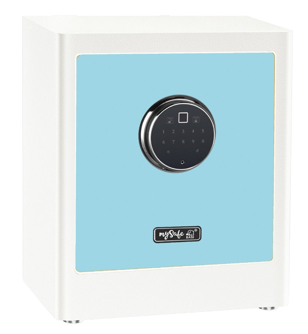BASI mySafe Premium 350-Blau/Weiß Elektronik Möbel Tresor Touch-Display