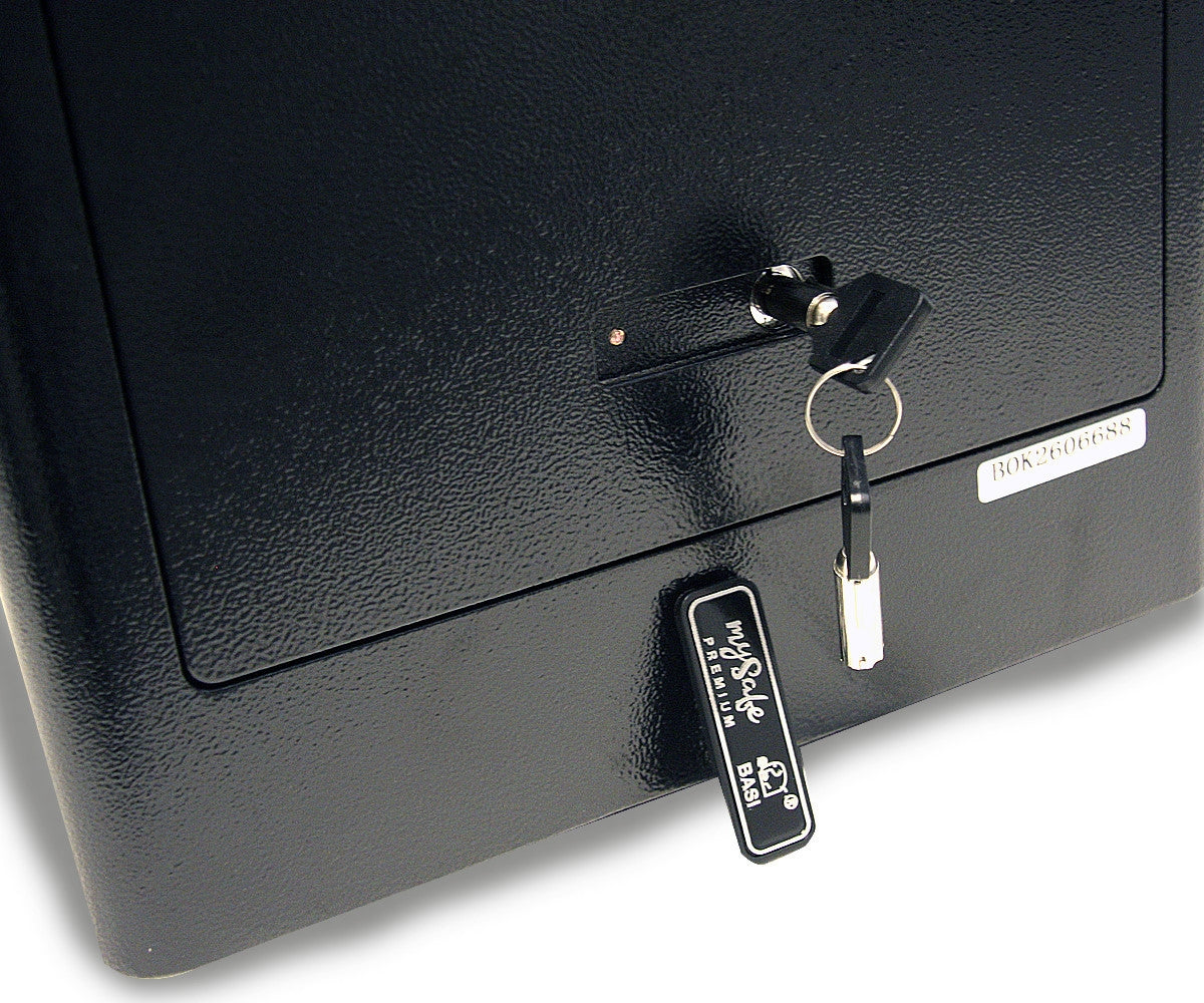 BASI mySafe Premium 350-Schwarz Elektronik Möbel Tresor Touch-Display