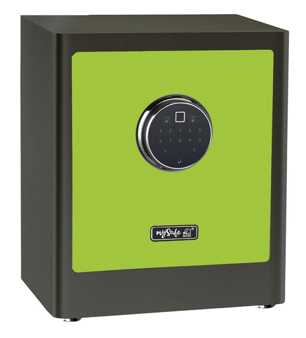 BASI mySafe Premium 350-Grün/Grau Elektronik Möbel Tresor Touch-Display