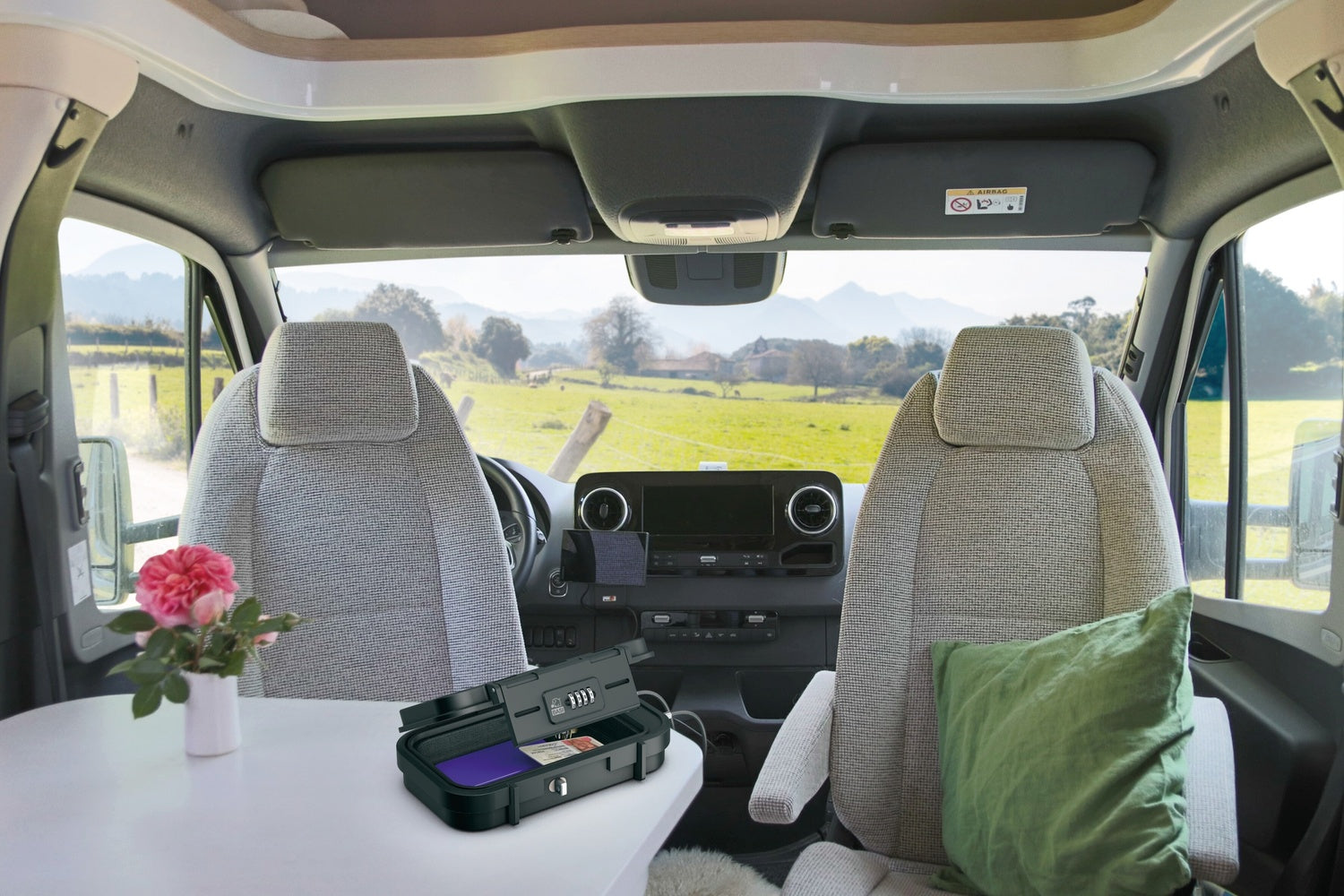 Basi 2100-0015 Mobiler Safe mit Zahlenschloss MSZ 200 Reisesafe