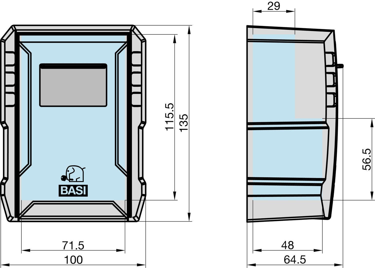 BASI 2101-0006 Schlüsselsafe SSZ 300  XXL mit Zahlenschloss Zahlenkombination