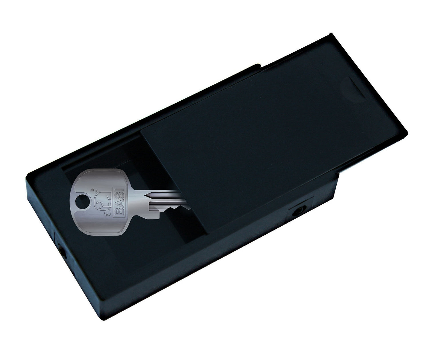 BASI SBO 210 - 98mm Magnetische Schlüsselbox Schiebedeckel Kunststoff Schwarz