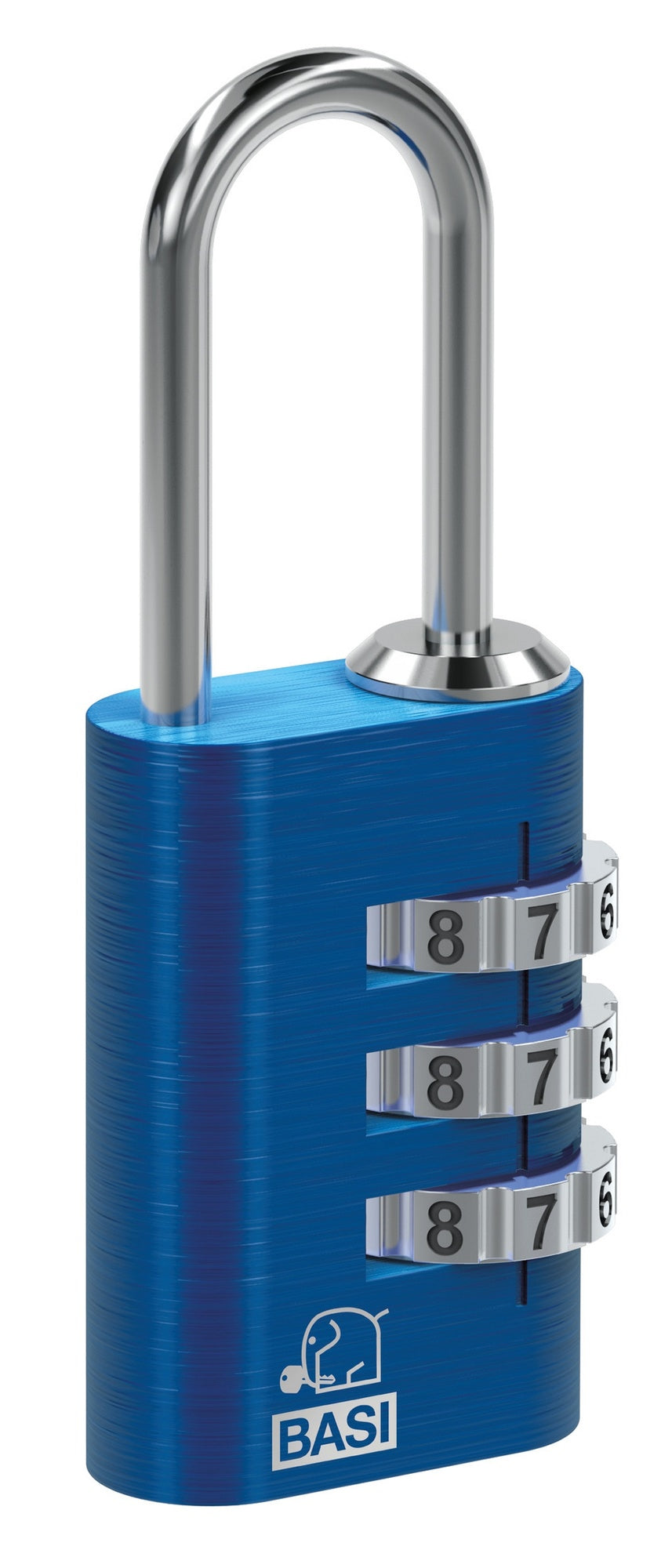 Basi 6170-4000-1300 Kofferschloss KS 611 mit einstellbarer Zahlenkombination Blau