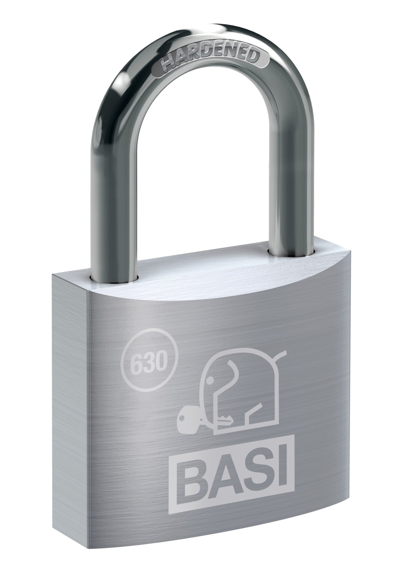 BASI 6300-2500 Vorhangschloss VHS 630 Aluminium 25mm 2 Schlüssel