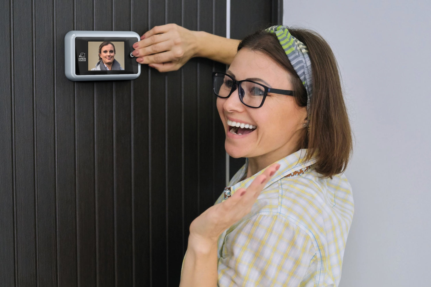 BASI TS 700 Digitaler Türspion Silber 3,5" Display Türsicherung