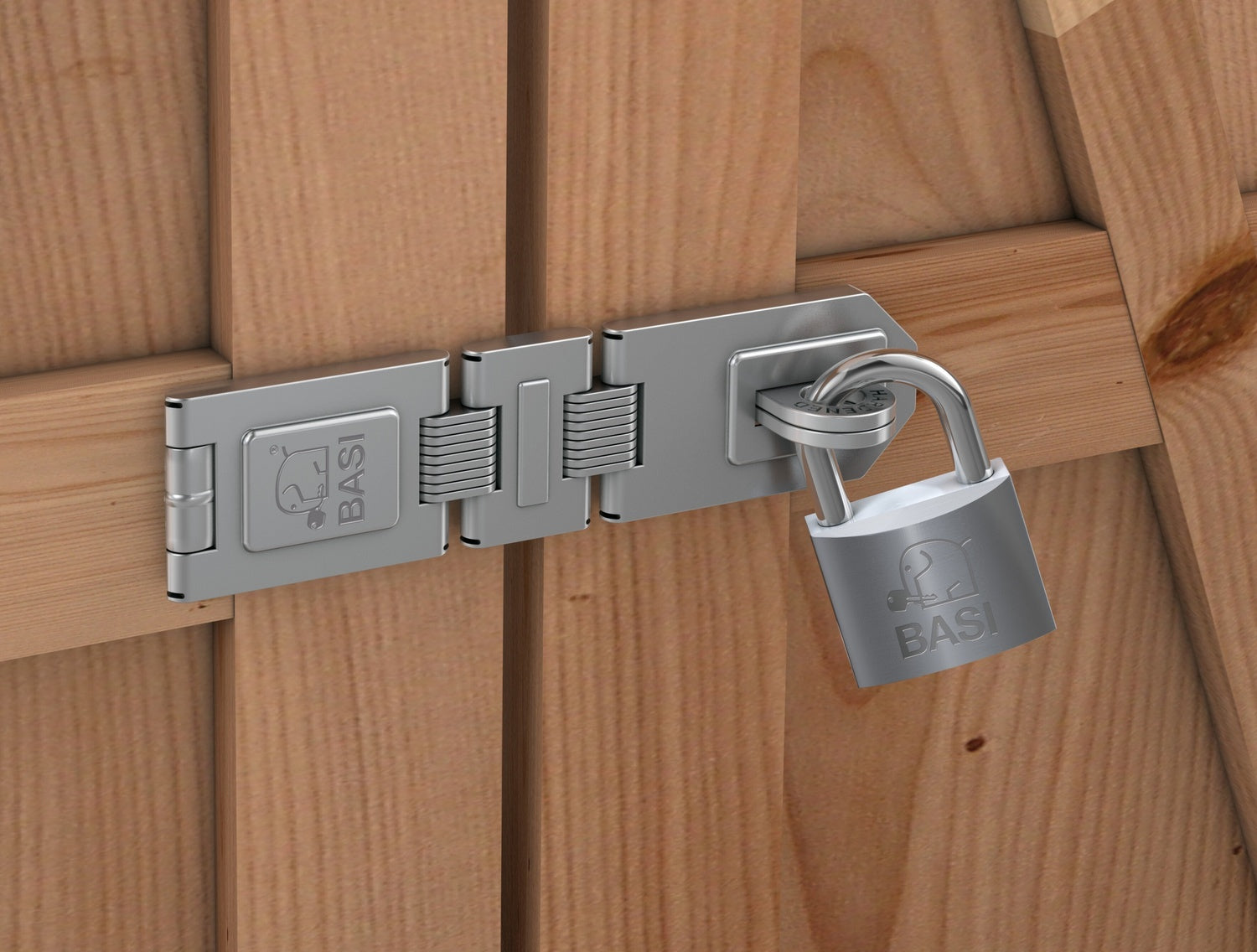 BASI 6901-0195 Sicherheitsüberfalle SF 50 - 195 2 Gelenke Länge 195mm Riegel Schlösser