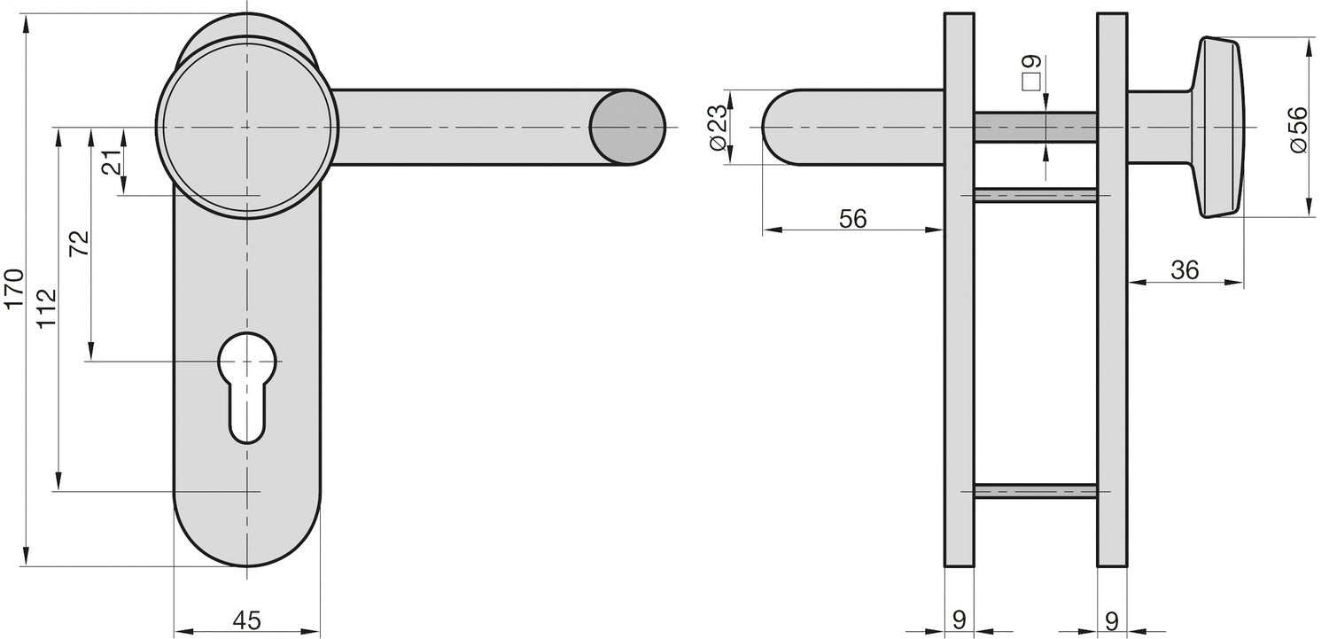 BASI 7519-0101 ZT/FS 2100 PZ FS Wechsel Schutzbeschlag Feuerschutzbeschlag