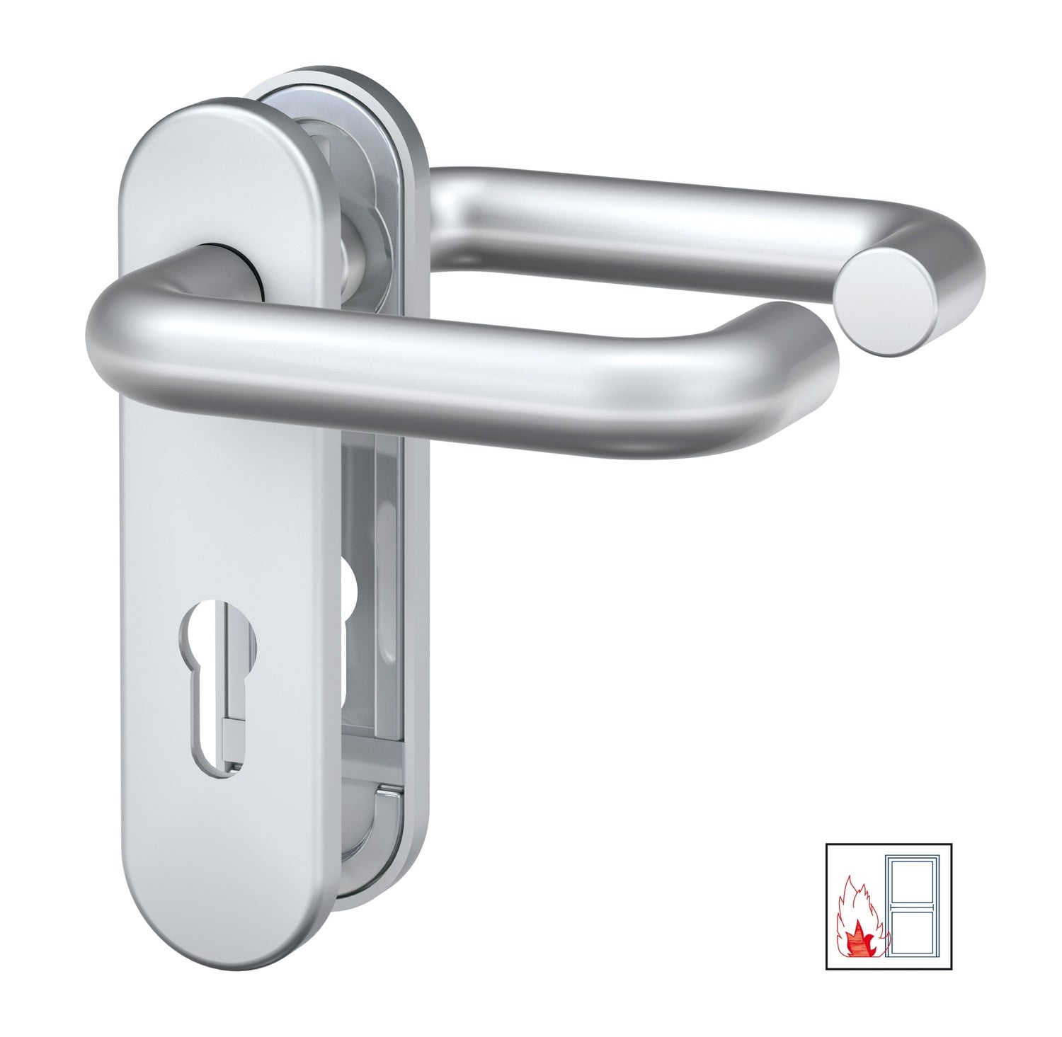 BASI 7519-0501 ZT/FS 2100 PZ FS Drücker Schutzbeschlag Feuerschutzbeschlag