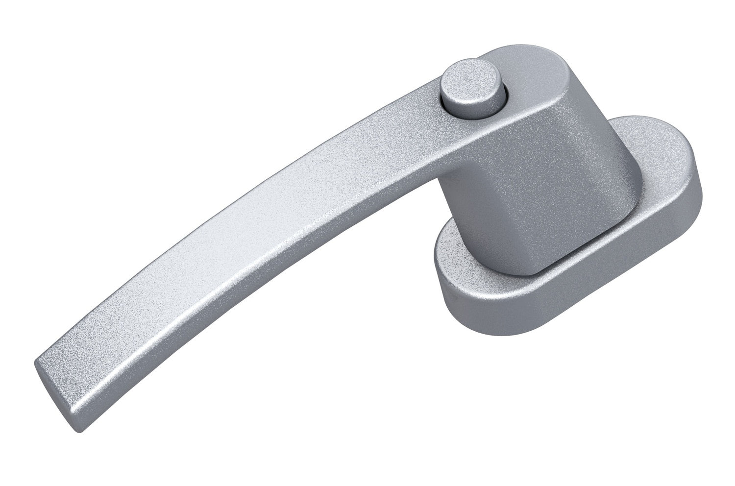 BASI 7555-0010 FG 515 Fenstergriff Alu Silber mit Druckknopfsicherung Fenstersicherung