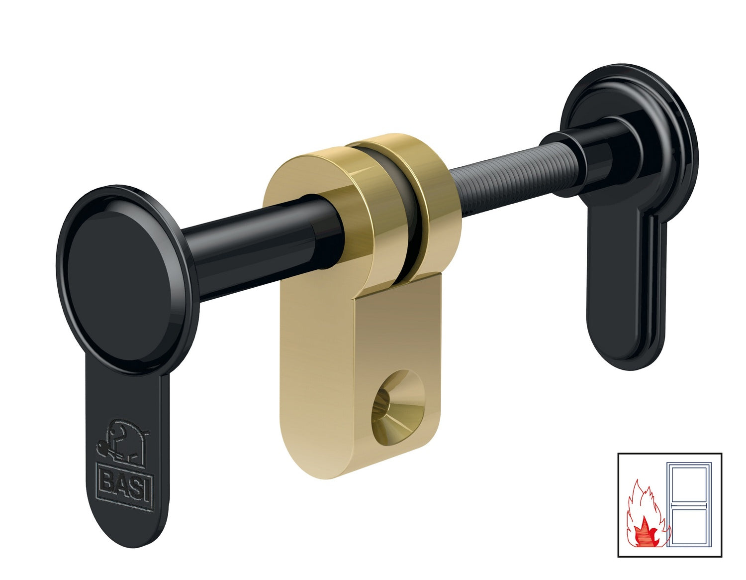 BASI 9000-0056 Blindzylinder FS BZV 100 Variabel Abdeckung Schließzylinder Feuerschutztüren