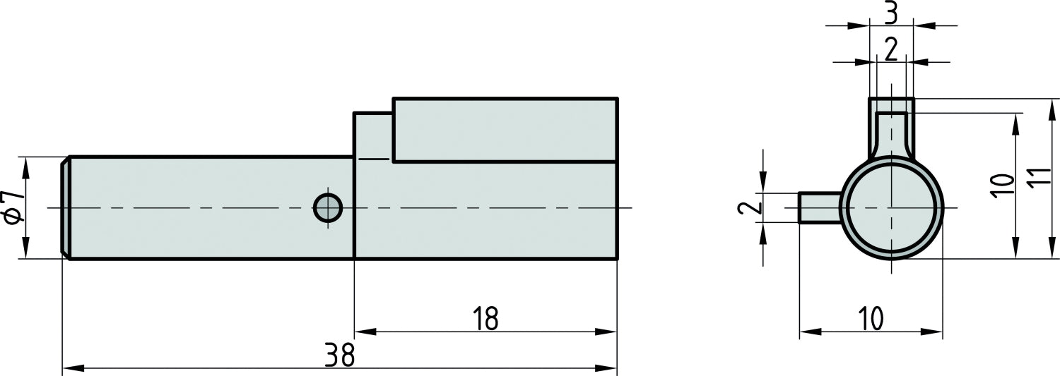 BASI 9000-1201 SS 12 Schlüssellochsperrer gleichschließend mit 2 Schlüsseln