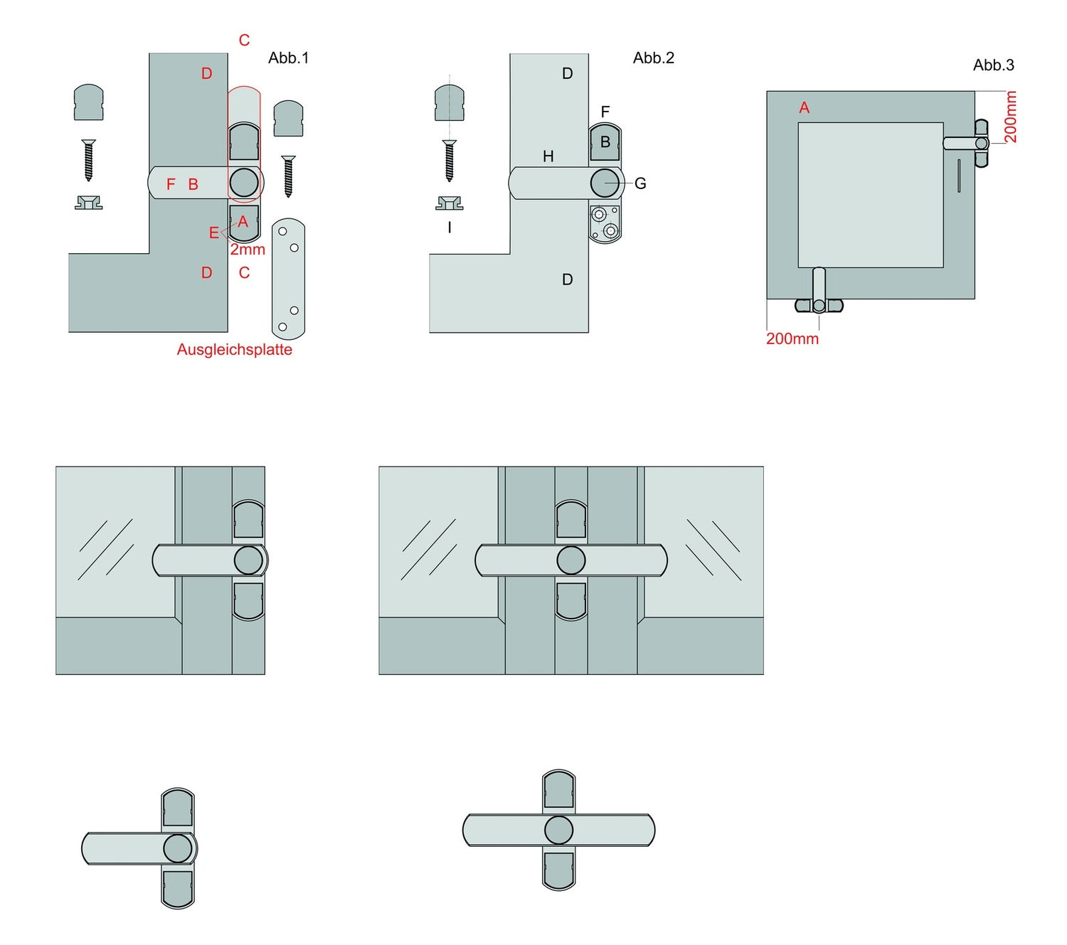BASI FS 500 Braun Fenster Fenstertüren doppelflügelig Zusatzsicherung 1100-0061