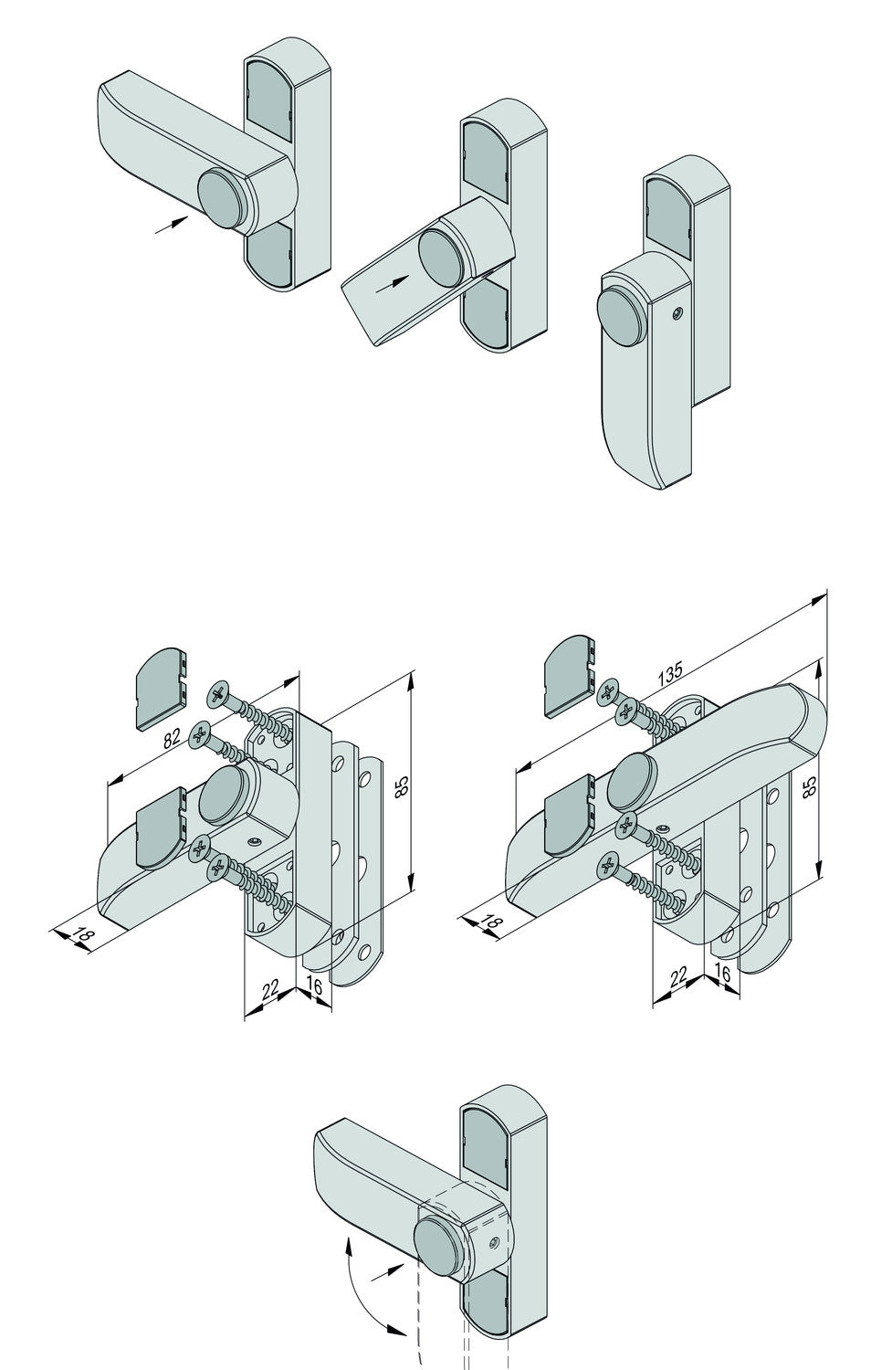 BASI FS 500 Weiß Fenster Fenstertüren doppelflügelig Zusatzsicherung
