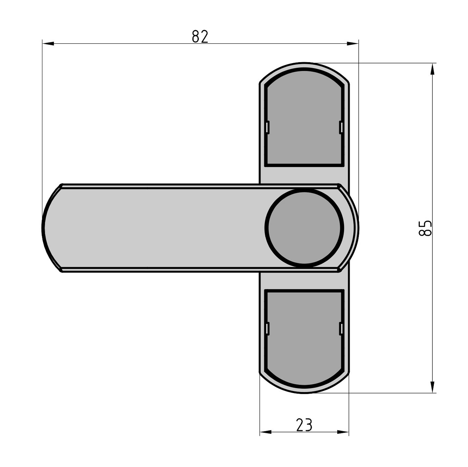 BASI FS 500 Braun Fenster Fenstertüren einflügelig Zusatzsicherung