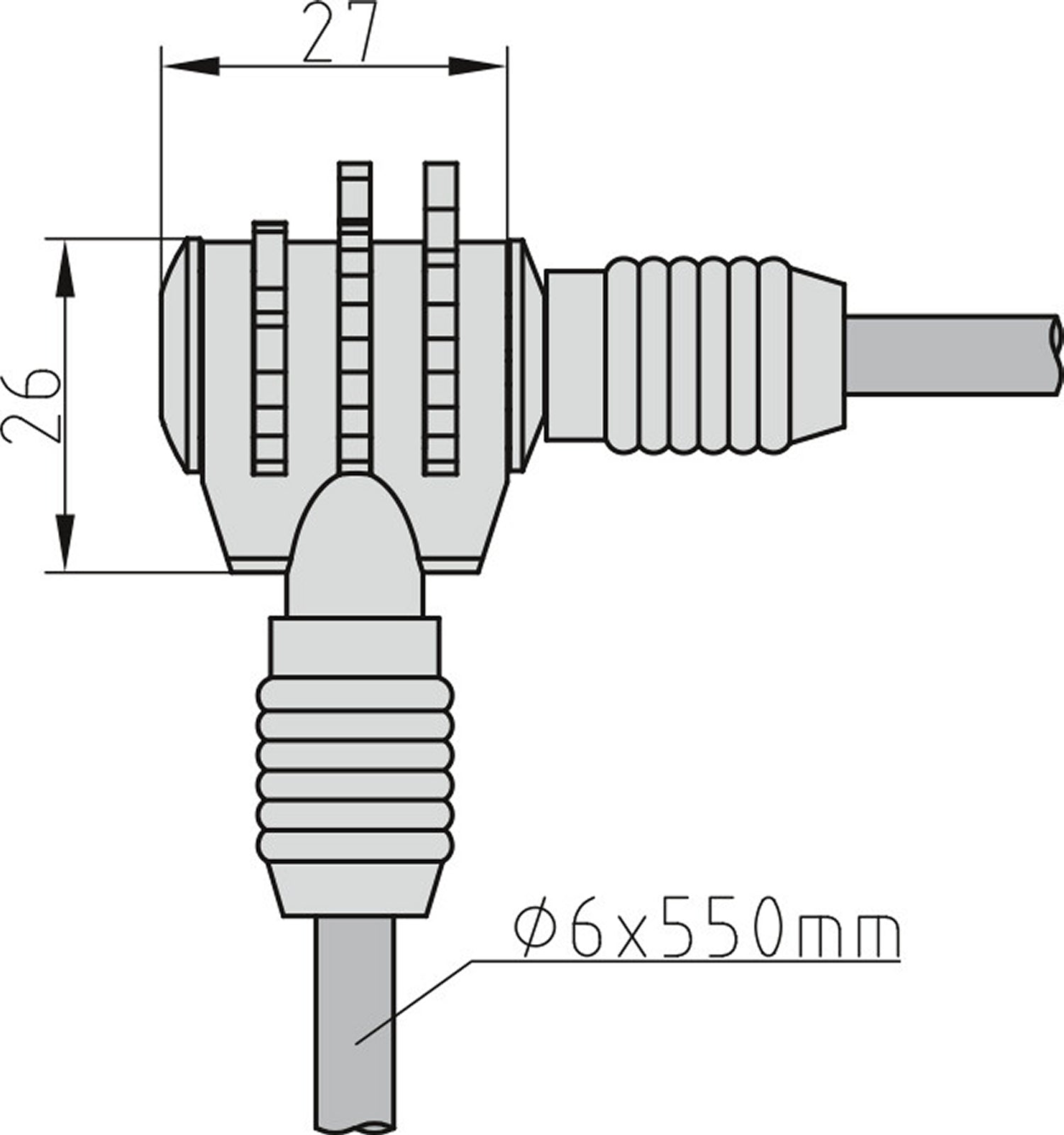 BASI 6990-0301-ROT ZR 301 Fahrrad Seilschloss feste 3 stellige Zahlenkombination 6 x 550mm Fahrradschloss