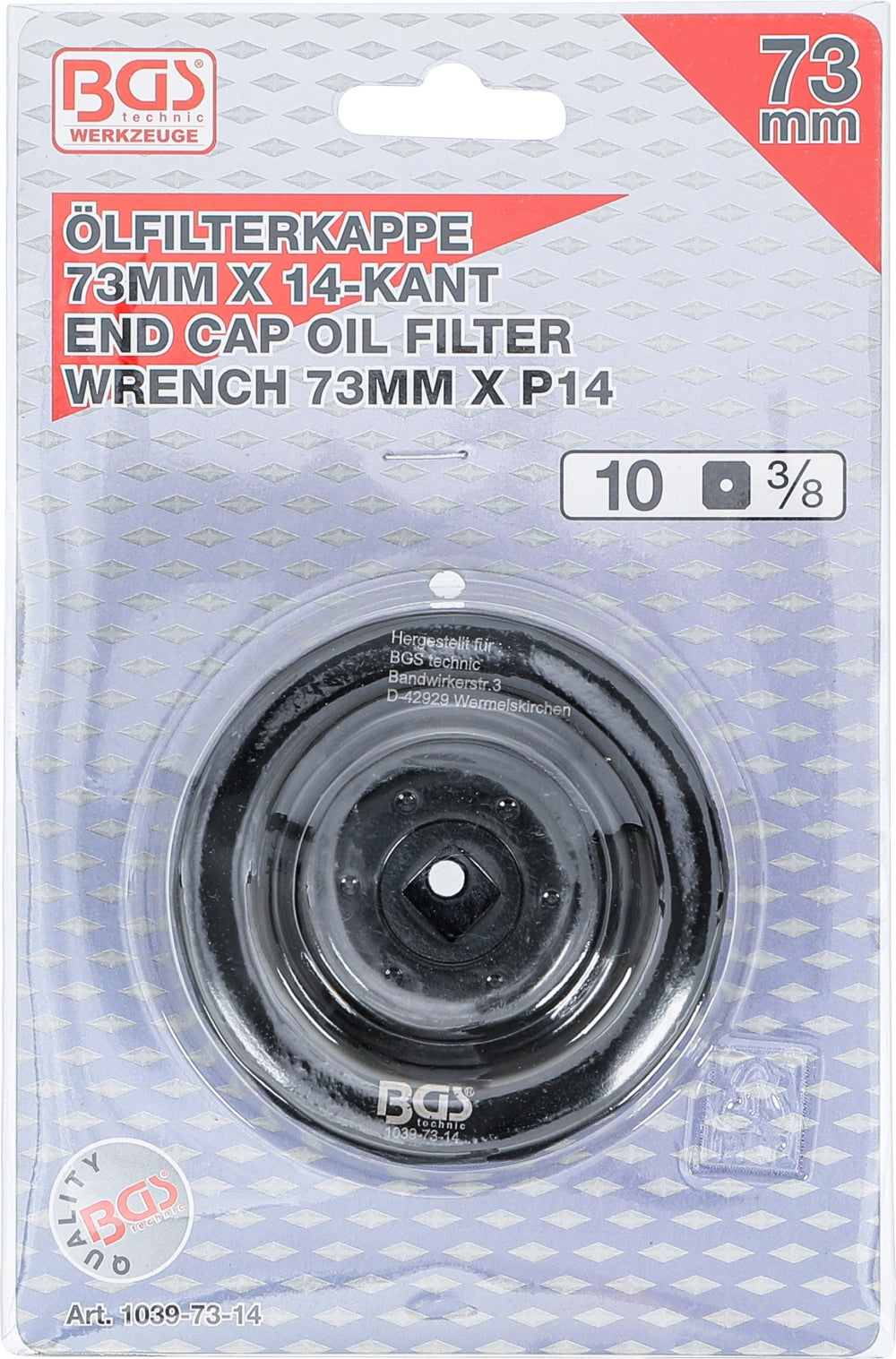 BGS 1039-73-14 Ölfilterschlüssel 14-kant Ø 73mm für  Lexus Toyota