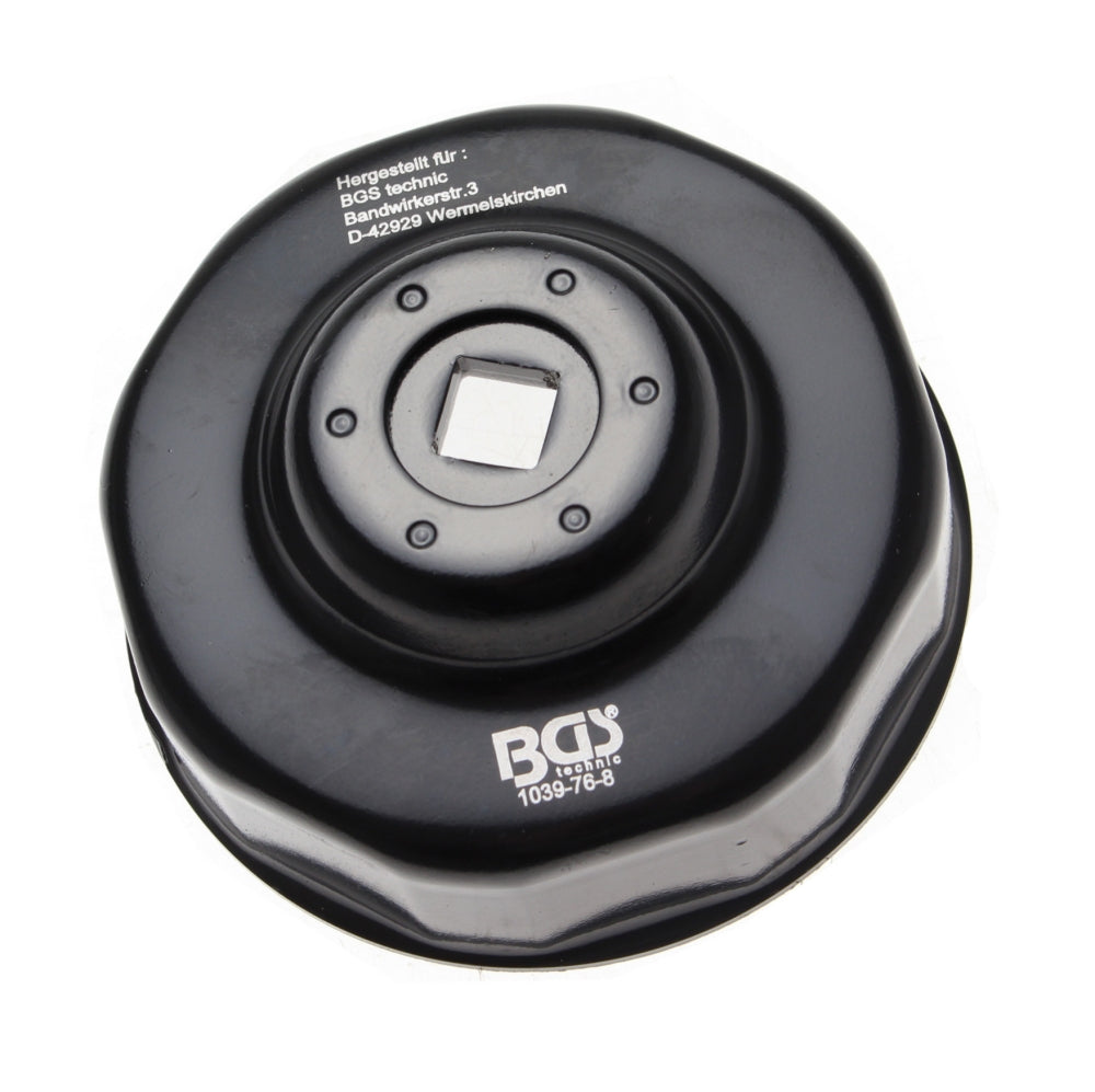 BGS 1039-76-8 Ölfilterschlüssel 8-kant Ø 76mm für Fiat Lancia