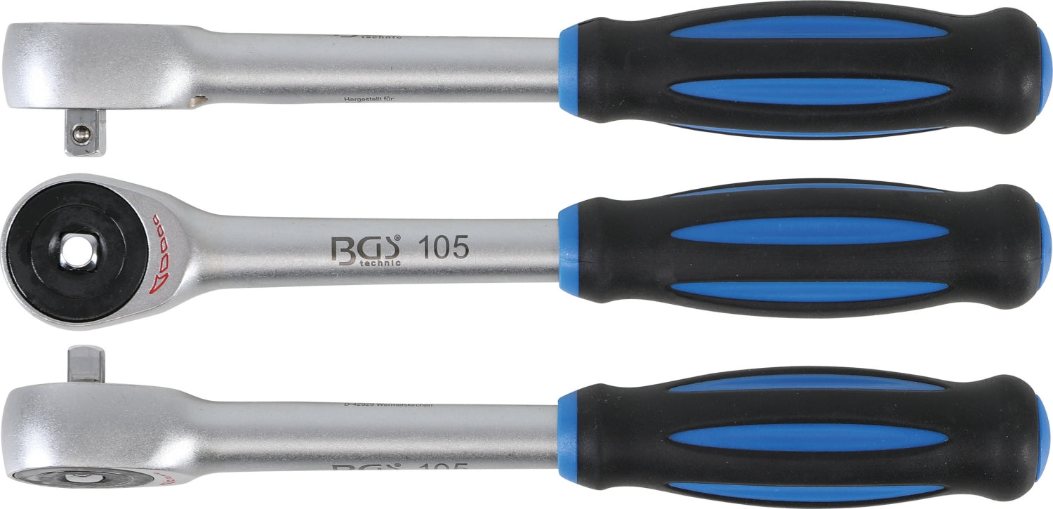 BGS 105 Umschaltknarre mit Drehgriff Abtrieb 6,3mm (1/4")