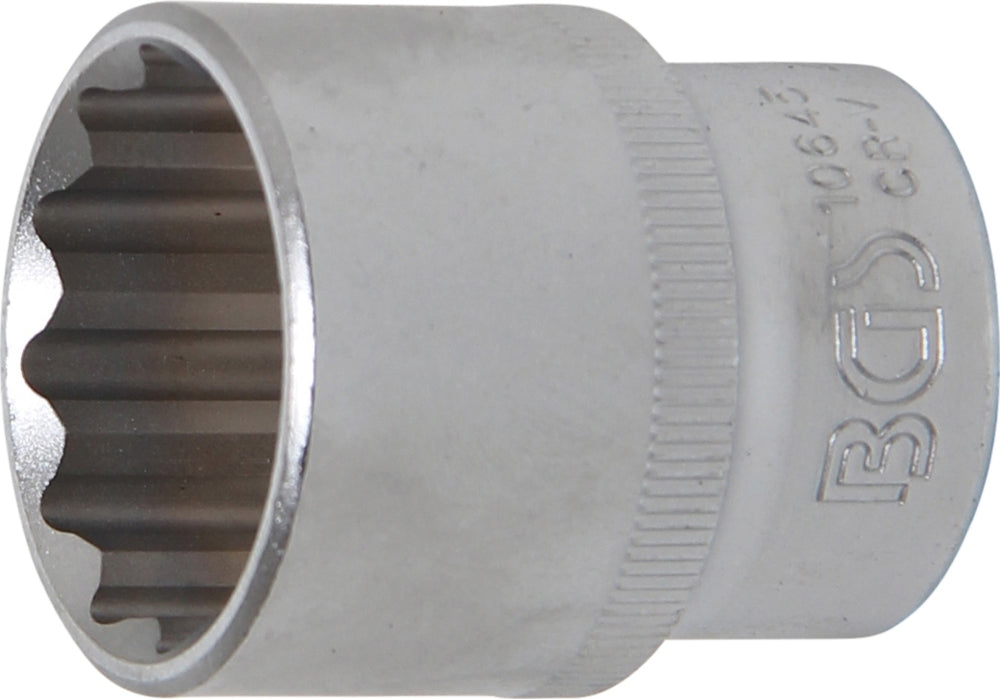 BGS 10645 Nuss / Stecknuss / Steckschlüsseleinsatz 27mm Zwölfkant Antrieb 12,5mm (1/2")