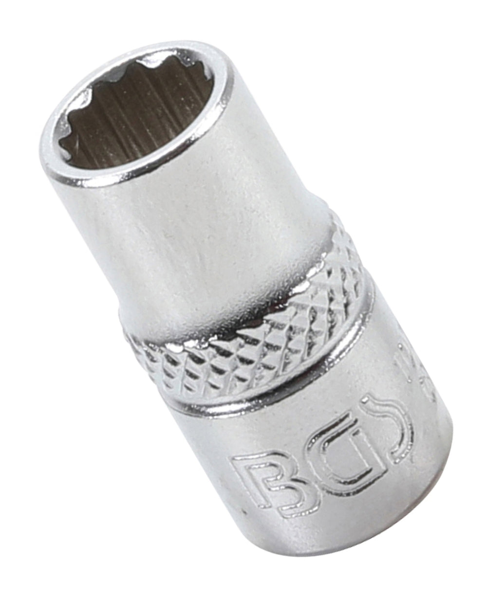 BGS 10777 Nuss / Stecknuss / Steckschlüsseleinsatz Zwölfkant tief SW 7mm Antrieb 6,3mm (1/4")