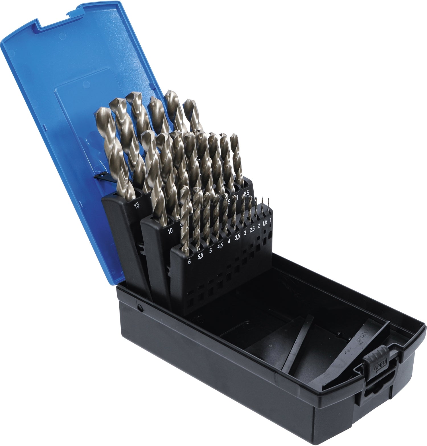 BGS 110 Satz HSS Spiralbohrer / Bohrer 1-13mm für Metall 0,5mm Abstufung