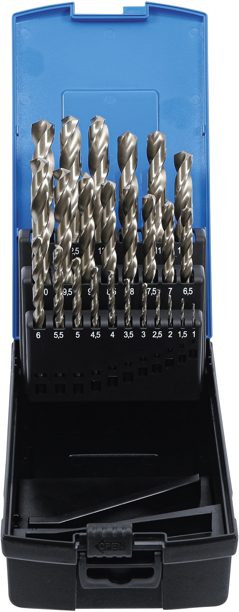 BGS 110 Satz HSS Spiralbohrer / Bohrer 1-13mm für Metall 0,5mm Abstufung