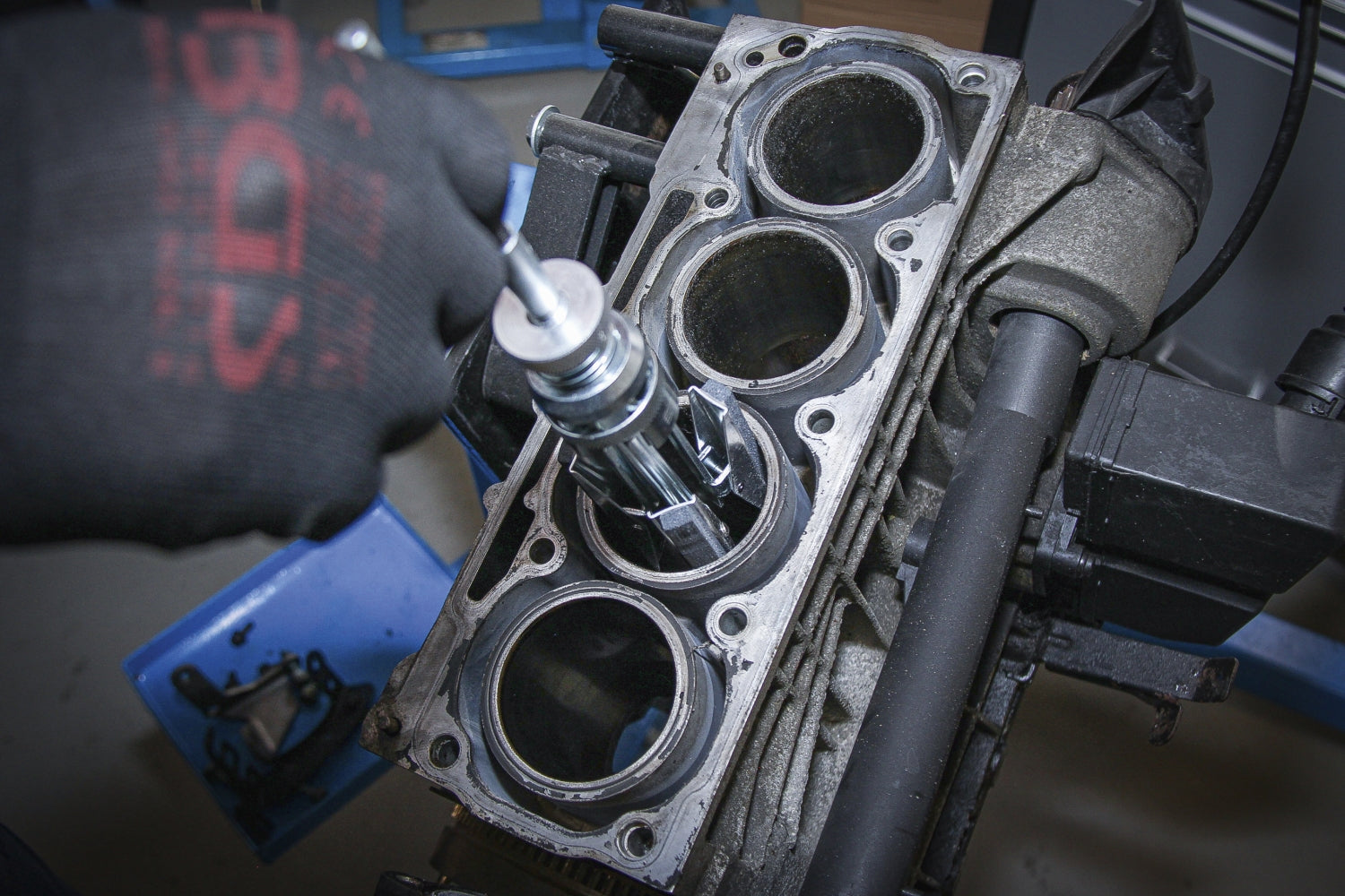 BGS 1157 Honwerkzeug für Laufbuchse 3 armig Ø 58-168mm Backenlänge 100mm Korn 180