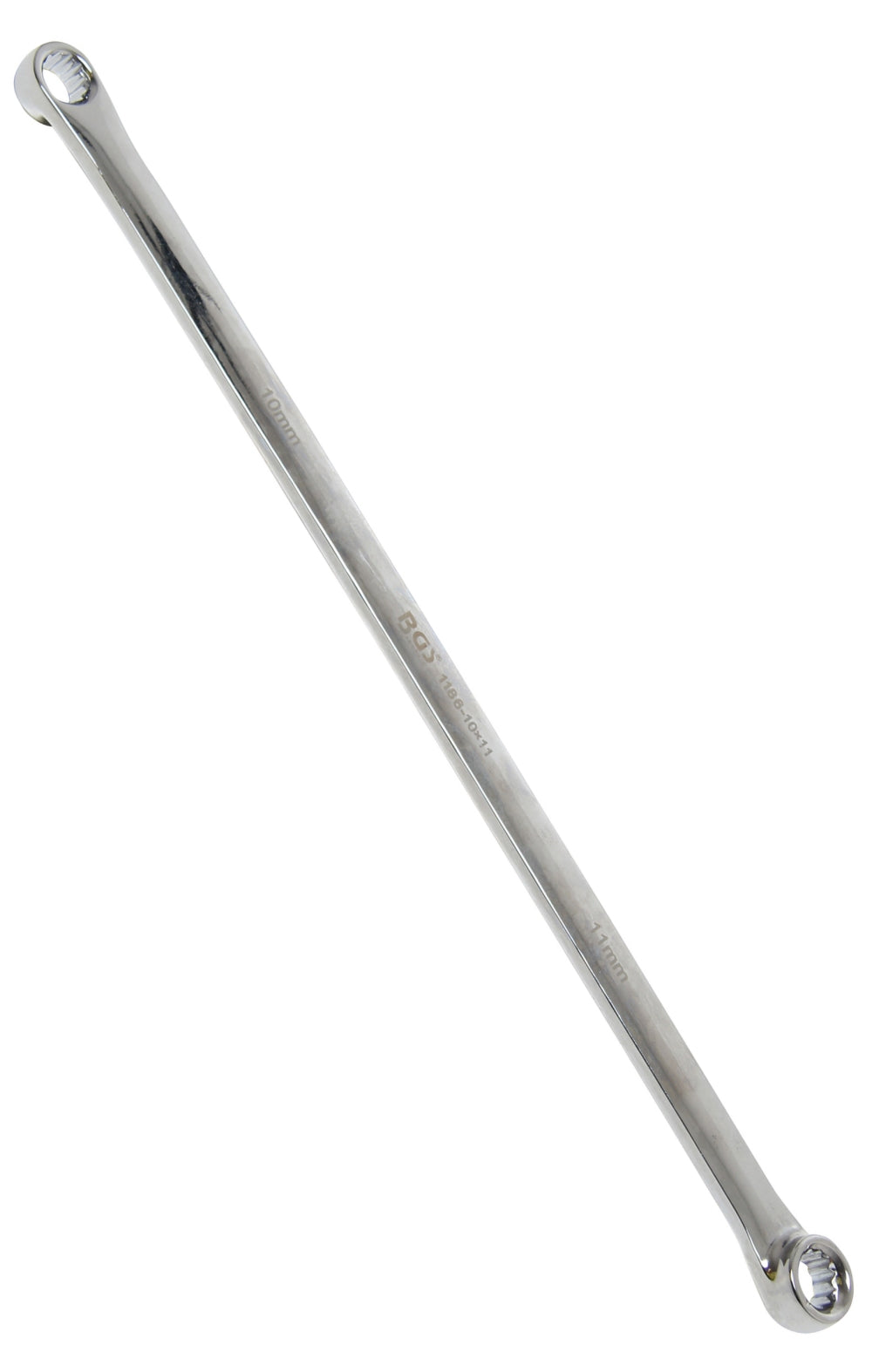 BGS 1186-10x11 Doppelringschlüssel extra lang SW 10 x 11mm metrisch kalt geschmiedet