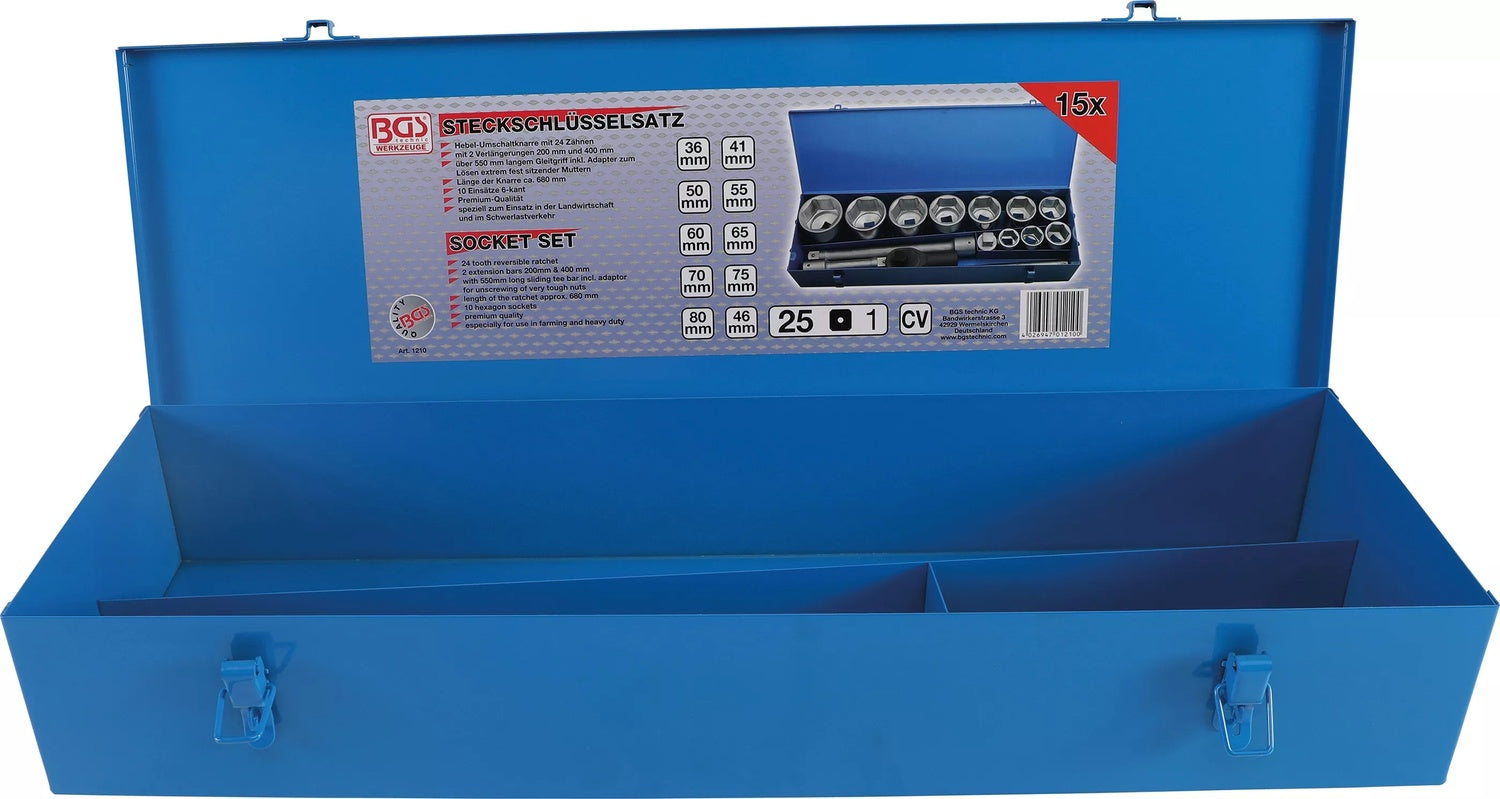 BGS 1210-LEER Metall Leerkassette für Artikel 1210 Metallkassette