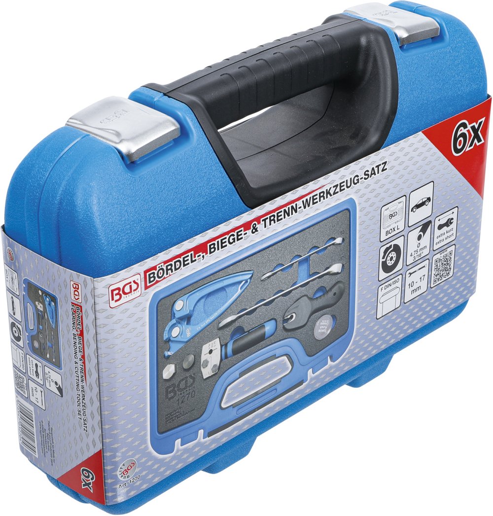BGS 1270 Satz Bördel-, Biege- & Trennwerkzeug für Bremsleitungen 4,75mm (3/16")