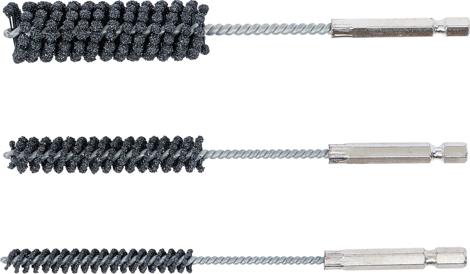 BGS 1272 Satz Honwerkzeug flexibel Körnung K 60 / 80 Schaft 6,3mm (1/4")  Ø 8 - 12 - 20mm