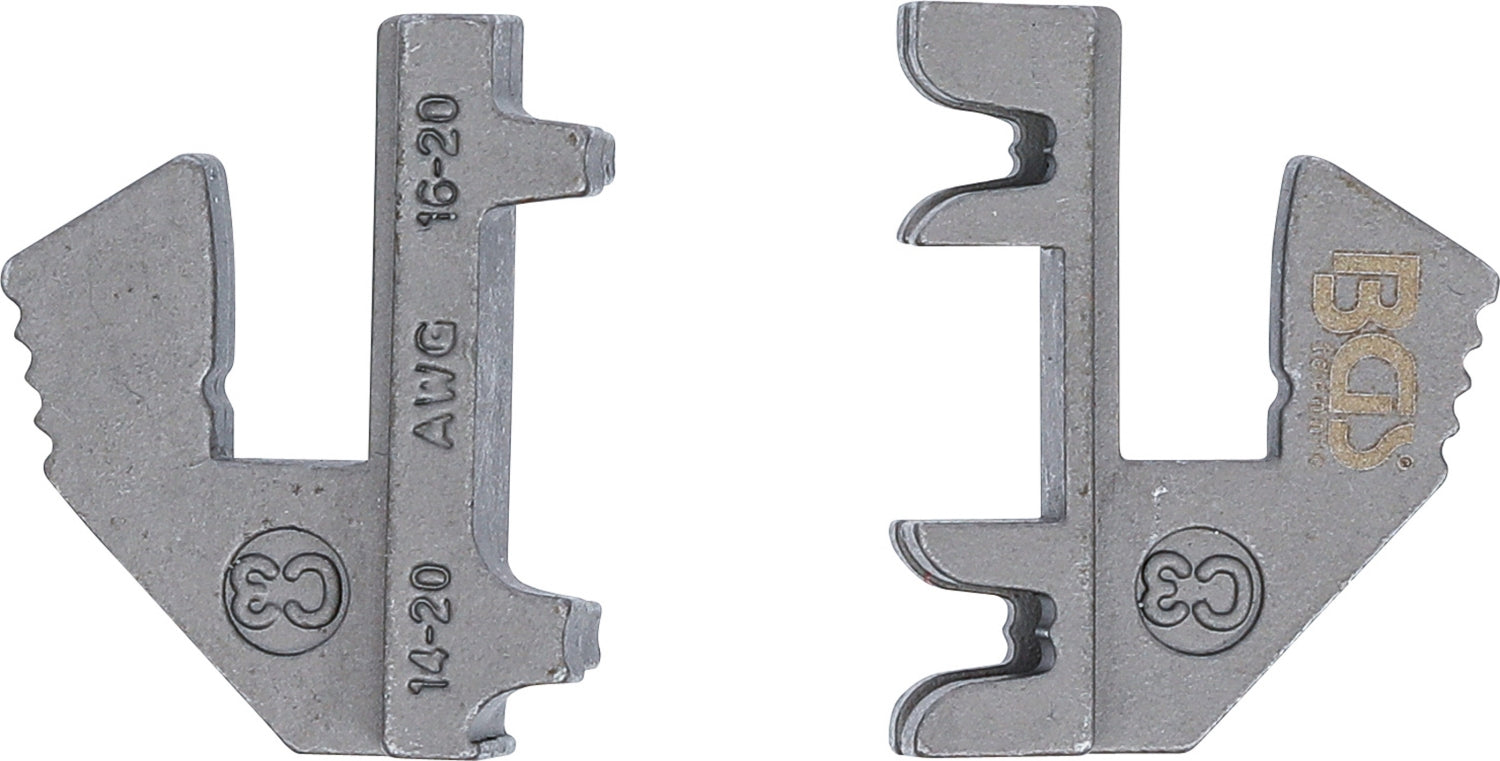BGS 1410-C3 Crimpbacken für abgewinkelte nichtisolierte Stecker BGS Crimpzangen