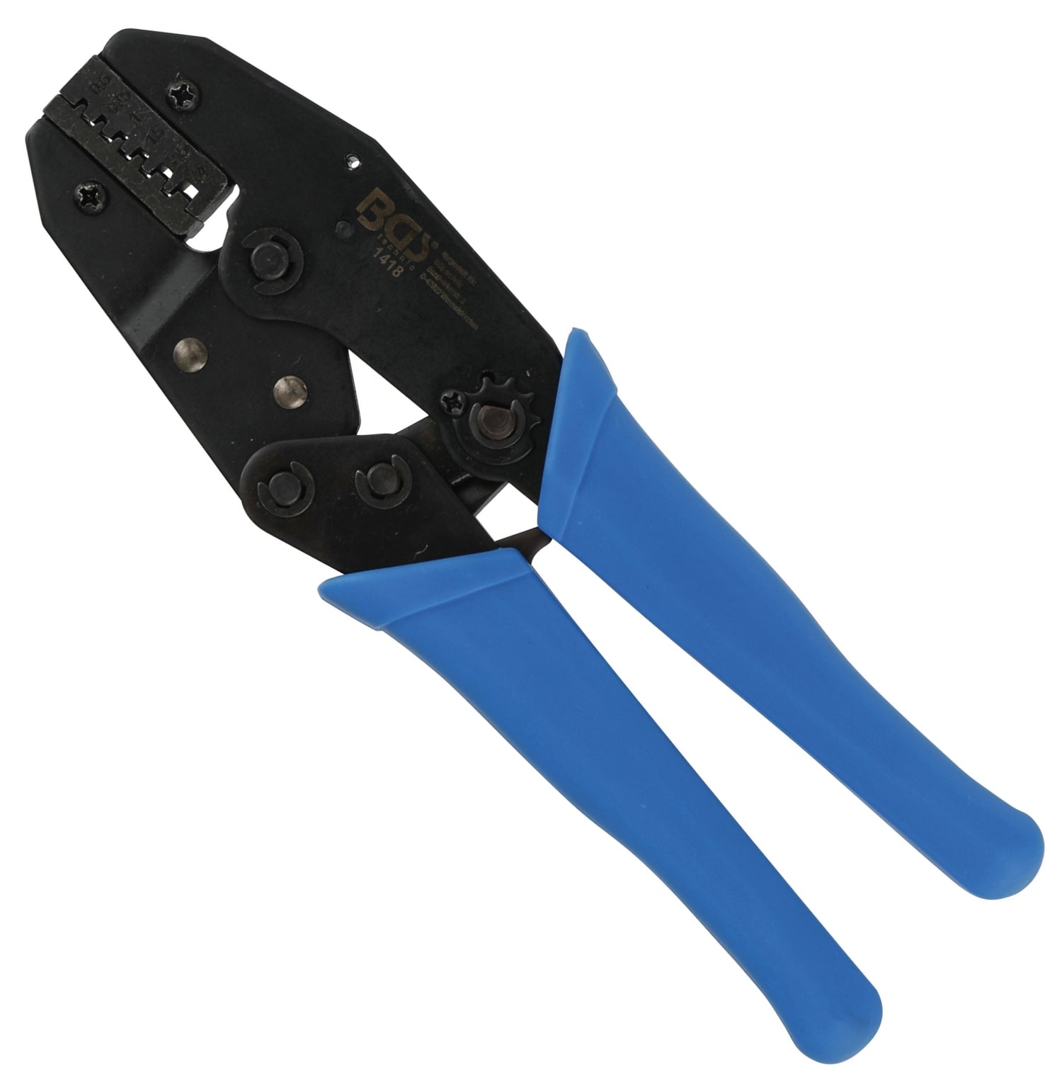 BGS 1418 Kabelschuhzange Crimpzange Presszange mit Ratschenfunktion - für Aderendhülsen