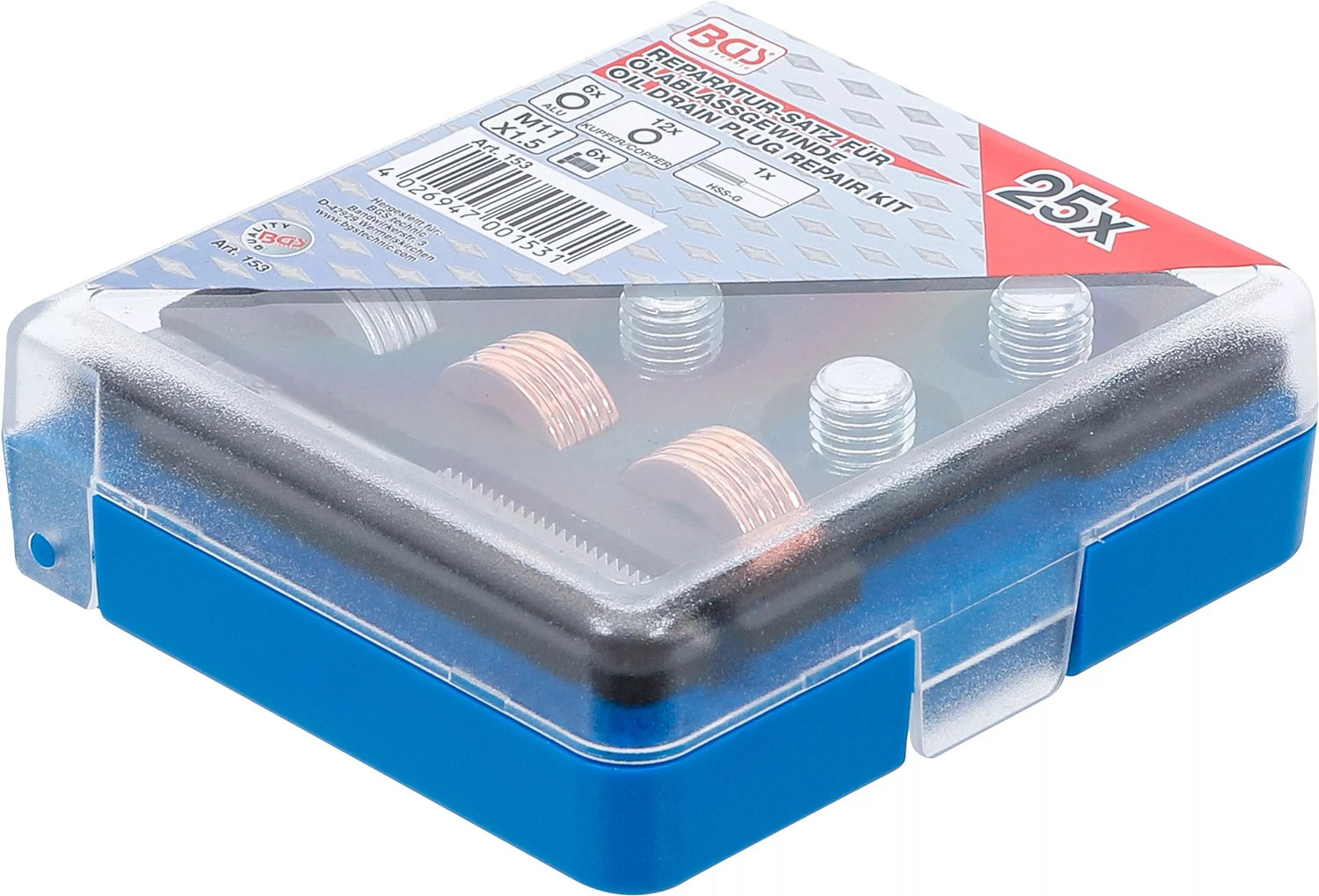 BGS 153 Reparatursatz für Ölablassgewinde M11 x 1,5mm