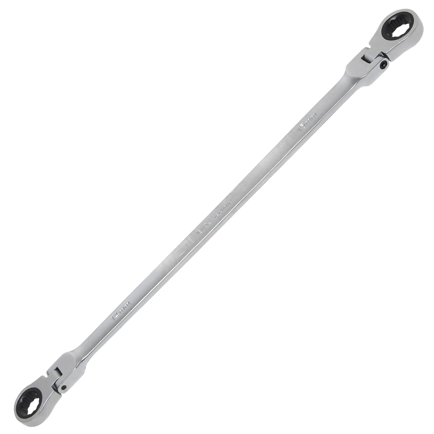 BGS 1541-14x15 Doppelratschengelenkschlüssel SW 14 x 15mm kalt geschmiedet