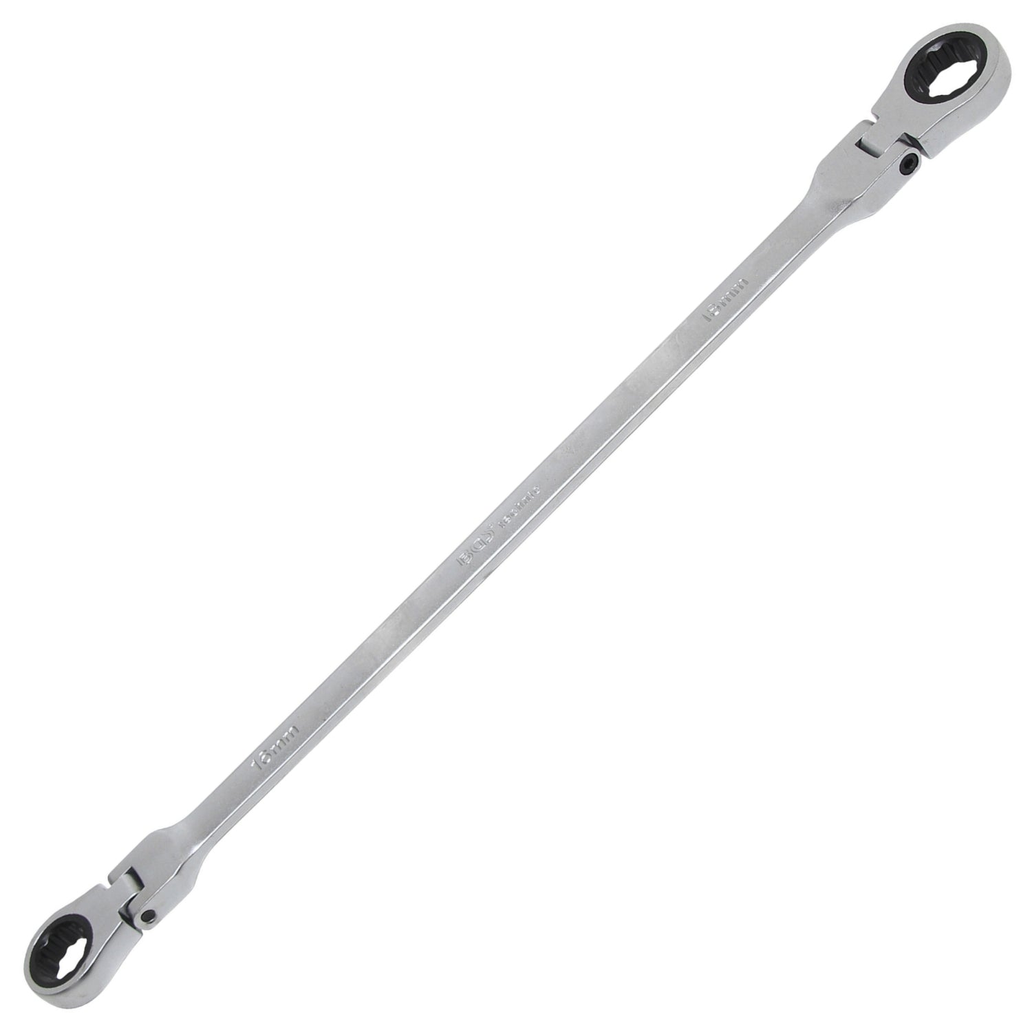 BGS 1541-16x18 Doppelratschengelenkschlüssel SW 16 x 18mm kalt geschmiedet