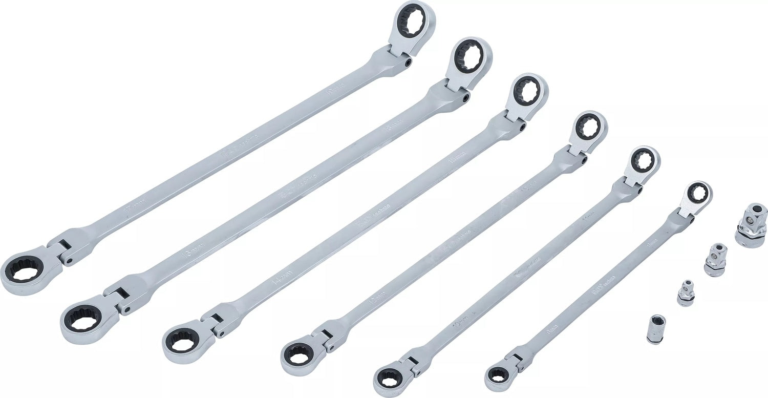 BGS 1541 Satz Gelenkschlüssel mit Ratschenfunktion 8-19mm 10 teilig