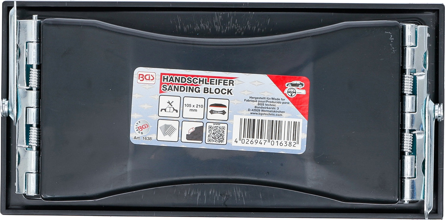 BGS 1638 Handschleifer zum Aufspannen von Schleifpapier 105 x 210mm