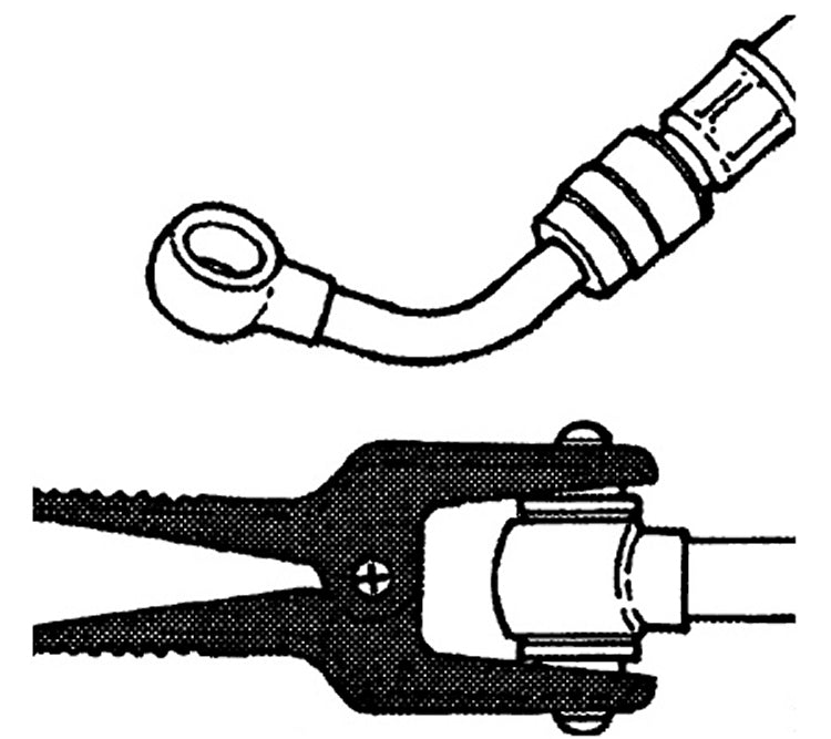 BGS 1721 Satz Zangen zum Verschliessen von Leitungen Verschlusszangen 8 teilig